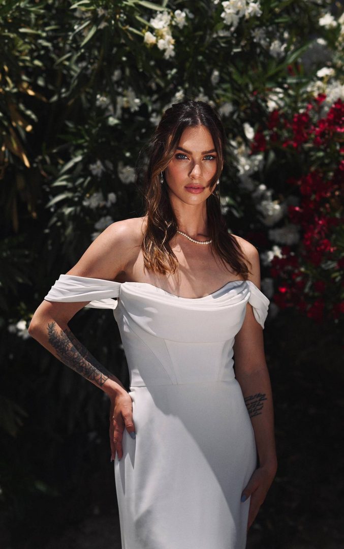 1566 martina liana off shoulder gown