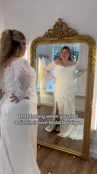 Proud to be fully size inclusive ✨🤍
Plus size bridal boutique London | near me | curvy bride | Angelica bridal curve | mid size bride